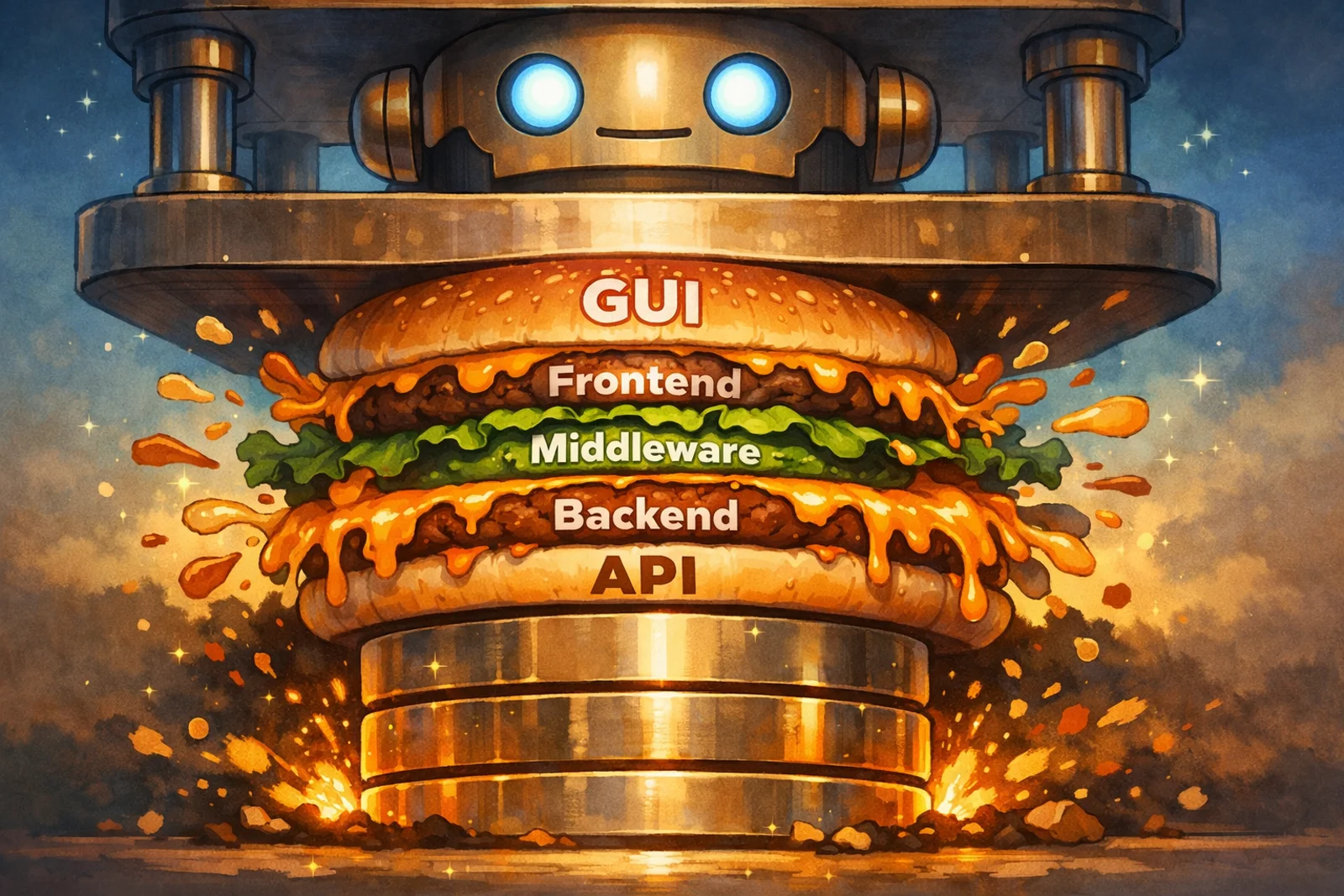 软件世界大熔断：当翻译层被压扁